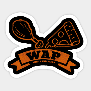 wap wings pizza Sticker